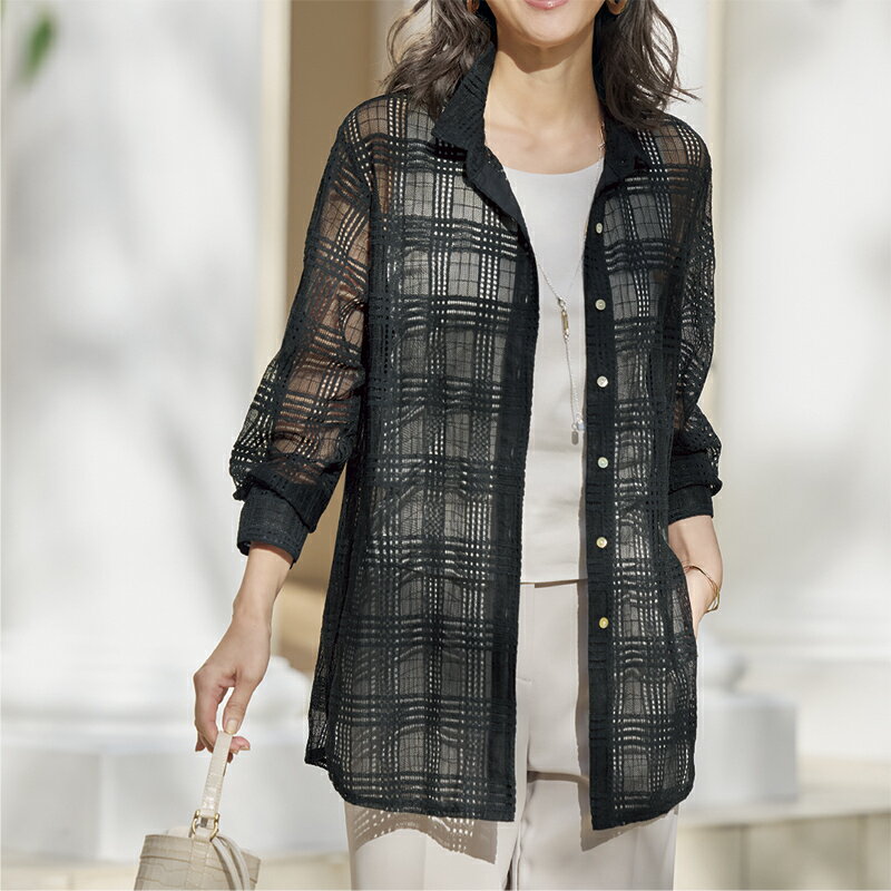 総レースブラウスジャケット