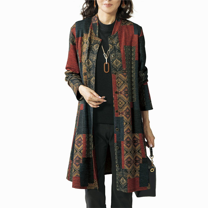 裏起毛カットソージャケットワンピース