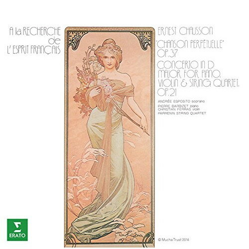 ショーソン:果てしない歌 他 (解説歌詞対訳付)クラシックアンドレエ・エスポジト、パレナン四重奏団、ピエール・バルビゼ、クリスチャン・フェラス、ジャック・パレナン、マルセル・シャルパンティエ、ドゥネス・マルトン　発売日 : 2014年10月22日　種別 : CD　JAN : 4943674181261　商品番号 : WPCS-12792【商品紹介】”新フランス音楽のエスプリ”シリーズ第2弾。本作は、アンドレエ・エスポジトの澄んだ歌声、ピエール・バルビゼとパレナン弦楽四重奏団のデリケートなアンサンブルなど、ショーソンの音楽の魅力を味わえる1966年録音作品。【収録内容】CD:11.果てしない歌 作品372.ピアノ、ヴァイオリンと弦楽四重奏のための協奏曲 ニ長調 作品21 第1楽章:決然と〜活発に3.ピアノ、ヴァイオリンと弦楽四重奏のための協奏曲 ニ長調 作品21 第2楽章:シシリエンヌ4.ピアノ、ヴァイオリンと弦楽四重奏のための協奏曲 ニ長調 作品21 第3楽章:グラーヴェ5.ピアノ、ヴァイオリンと弦楽四重奏のための協奏曲 ニ長調 作品21 第4楽章:非常に活発に