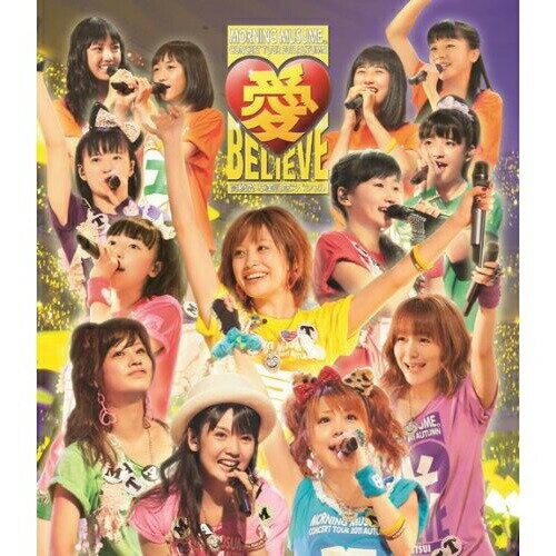 モーニング娘。コンサートツアー2011秋 愛 BELIEVE 〜高橋愛 卒業記念スペシャル〜(Blu-ray)モーニング娘。モーニングムスメ もーにんぐむすめ　発売日 : 2011年12月28日　種別 : BD　JAN : 4942463517038　商品番号 : EPXE-5021【収録内容】BD:11.OPENING2.Mr.Moonlight〜愛のビッグバンド〜3.VTR映像(メンバー紹介)4.この地球の平和を本気で願ってるんだよ!5.彼と一緒にお店がしたい!6.MC17.リゾナント ブルー8.やめてよ!シンドバッド9.My Way〜女子校花道〜10.MC211.シルバーの腕時計12.この愛を重ねて13.MC314.好きな先輩15.MC416.電話でね17.VTR映像(〜メンバーから 愛 Believe〜)18.SONGS19.Give me 愛20.MC521.情熱のキスを一つ〜笑顔 YES ヌード〜もっと愛してほしいの〜グルグルJUMP(メドレー)、情熱のキスを一つ(メドレー)、笑顔 YES ヌード(メドレー)、もっと愛してほしいの(メドレー)、グルグルJUMP(メドレー)22.MC623.OK YEAH!24.Only you25.まじですかスカ!26.MC727.ブラボー!BD:21.MC8(ENCORE)2.自信持って 夢を持って 飛び立つから(ENCORE)3.MC9(卒業セレモニー)(ENCORE)4.友(とも)(ENCORE)5.涙ッチ(ENCORE)