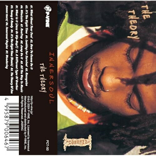 【 発売日以降の確認・発送になります 】　・発売日翌日以降の在庫状況の確認となります。　・最短でも発売日の翌日〜翌々日以降の入荷、発送となります。商品によっては長期お待たせする場合もございます。　・発売日後のメーカー在庫状況によってはお取り寄せが出来ない場合がございます。　　・発送の都合上すべて揃い次第となりますので単品でのご注文をオススメいたします。　・手配前に「ご継続」か「キャンセル」のご確認を行わせていただく場合がございます。　当店からのメールを必ず受信できるようにご設定をお願いいたします。The Theory (完全限定生産盤)Innersoulインナーソウル いんなーそうる　発売日 : 2025年2月05日　種別 : カセット　JAN : 4995879006467　商品番号 : PCT-50【商品紹介】1996年にリリースされ、今ではアンダーグラウンド・ヒップホップの名盤として語り継がれているInnersoulの『The Theory』が完全限定生産のカセットでも奇跡の再発!当時12EPシングルでもリリースされた「Its The Right Time」を筆頭に、1990年代当時の東海岸アンダーグラウンドのムードを漂わせるジャズやソウル系のサンプリングを用いたトラックと如何にも90年代なヴァイブスの軽妙なラップ&掛け合いの楽曲がずらり。