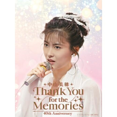 中山美穂 40th Anniversary Thank You for the Memories(Blu-ray)中山美穂ナカヤマミホ なかやまみほ　発売日 : 2026年3月04日　種別 : BD　JAN : 4988003894559　商品番号 : KIXM-644【収録内容】BD:11.「C」(1985/7/24 「夜のヒットスタジオ DELUXE」)2.生意気(1985/11/6 「夜のヒットスタジオ DELUXE」)3.色・ホワイトブレンド(1986/2/19 「夜のヒットスタジオ DELUXE」)4.色・ホワイトブレンド(1986/3/12 「夜のヒットスタジオ DELUXE」)5.クローズ・アップ(1986/5/21 「夜のヒットスタジオ DELUXE」)6.JINGI・愛してもらいます(1986/7/23 「夜のヒットスタジオ DELUXE」)7.ツイてるね ノッてるね(1986/9/10 「夜のヒットスタジオ DELUXE」)8.ツイてるね ノッてるね(1986/10/1 「夜のヒットスタジオ DELUXE」)9.WAKU WAKUさせて(1986/11/2 「ザ・サンデー」)10.WAKU WAKUさせて(1986/11/5 「夜のヒットスタジオ DELUXE」)11.WAKU WAKUさせて(1986/12/3 「夜のヒットスタジオ DELUXE」)12.WAKU WAKUさせて(1986/12/14 「ザ・サンデー」)13.WAKU WAKUさせて(1986/12/16 「決定!FNS歌謡祭 '86 グランプリ」)14.WAKU WAKUさせて(1987/1/14 「夜のヒットスタジオ DELUXE」)15.ハートのスイッチを押して(1987/2/25 「夜のヒットスタジオ DELUXE」)16.「派手!!!」(1987/3/18 「夜のヒットスタジオ DELUXE」)17.「派手!!!」(1987/4/8 「夜のヒットスタジオ DELUXE」)18.「派手!!!」(1987/5/13 「夜のヒットスタジオ DELUXE」)19.50/50(1987/6/24 「夜のヒットスタジオ DELUXE」)20.50/50(1987/7/22 「夜のヒットスタジオ DELUXE」)21.Liberty Girl(1987/8/26 「夜のヒットスタジオ DELUXE」)22.CATCH ME(1987/9/30 「夜のヒットスタジオ DELUXE」)23.CATCH ME(1987/10/21 「夜のヒットスタジオ DELUXE」)24.You're My Only Shinin' Star(1988/2/24 「夜のヒットスタジオ DELUXE」)25.You're My Only Shinin' Star(1988/3/16 「夜のヒットスタジオ DELUXE」)26.You're My Only Shinin' Star(1988/3/30 「夜のヒットスタジオ DELUXE」)27.You're My Only Shinin' Star(1988/5/6 「'88ビバ!スポーツフェア 女の子だけで満員御礼」)28.人魚姫 mermaid(1988/7/13 「夜のヒットスタジオ DELUXE」)29.人魚姫 mermaid(1988/8/31 「夜のヒットスタジオ DELUXE」)30.人魚姫 mermaid(1988/9/21 「夜のヒットスタジオ DELUXE」)31.Witches ウィッチズ(1988/11/16 「夜のヒットスタジオ DELUXE」)32.Witches ウィッチズ(1988/12/13 「決定!FNS歌謡祭 '88 グランプリ」)33.Witches ウィッチズ(1988/12/14 「夜のヒットスタジオ DELUXE」)