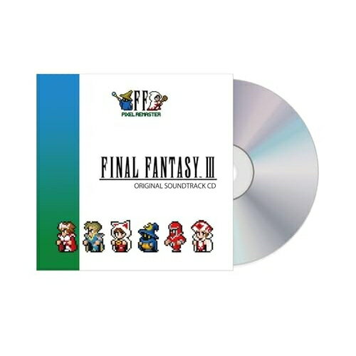 【 発売日以降の確認・発送になります 】　・発売日翌日以降の在庫状況の確認となります。　・最短でも発売日の翌日〜翌々日以降の入荷、発送となります。商品によっては長期お待たせする場合もございます。　・発売日後のメーカー在庫状況によってはお取り寄せが出来ない場合がございます。　　・発送の都合上すべて揃い次第となりますので単品でのご注文をオススメいたします。　・手配前に「ご継続」か「キャンセル」のご確認を行わせていただく場合がございます。　当店からのメールを必ず受信できるようにご設定をお願いいたします。FINAL FANTASY III PIXEL REMASTER Original Soundtrack CDゲーム・ミュージック　発売日 : 2026年2月18日　種別 : CD　JAN : 4988601472289　商品番号 : SQEX-11196【商品紹介】新たに生まれ変わった”ファイナルファンタジーIII”の音楽。『ファイナルファンタジー ピクセルリマスター』シリーズ累計600万本突破を記念して、オリジナル・サウンドトラックが待望のCDで登場!本作は『ファイナルファンタジーIII』ピクセルリマスターのBGMを収録。※『FINAL FANTASY III PIXEL REMASTER Original Soundtrack CD』収録曲は、2022年3月に配信されたダウンロード版アルバム『FINAL FANTASY III PIXEL REMASTER Original Soundtrack』(SQEX-50138)収録曲をリマスタリングしたものです。【収録内容】CD:11.プレリュード2.クリスタルのある洞窟3.バトル14.勝利5.クリスタルルーム6.オープニング・テーマ7.故郷の街ウル8.悠久の風9.ジンの呪い10.ダンジョン11.勇者の帰還12.山頂への道13.トーザス14.バトル1 -木管五重奏-15.勝利 -木管五重奏-16.ネプト神殿17.エンタープライズ海を行く18.生きている森19.古代人の村20.チョコボのテーマ21.でぶチョコボあらわる22.オーエンの塔23.ギサールの野菜24.ハインの城25.危険なショートミュージック126.危険なショートミュージック227.危険なショートミュージック3CD:21.バトル22.レクイエム3.エンタープライズ空を飛ぶ4.果てしなき大海原5.水の巫女エリア6.アムルの街7.ピアノのおけいこ18.ピアノのおけいこ29.スイフト・ツイスト10.4人組じいさんのテーマ11.隠れ村ファルガバード12.巨大都市サロニア13.潜水艦ノーチラス14.海底神殿15.ドーガとウネの館16.ノアのリュート17.ウネの体操18.巨大戦艦インビンシブル19.禁断の地エウレカ20.クリスタルタワー21.闇のクリスタル22.最後の死闘 -1-23.最後の死闘 -2-24.最後の死闘 -3-25.エンディング・テーマ -1-26.エンディング・テーマ -2-27.エンディング・テーマ -3-28.アイテムゲット29.仲間を加える30.仲間との別れ31.踊り子のダンス32.ガルーダ撃破33.宿屋で寝る