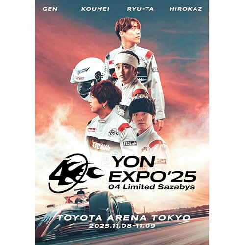 YON EXPO'25(Blu-ray)04 Limited Sazabysフォーリミテッドサザビーズ ふぉーりみてっどさざびーず　発売日 : 2026年3月25日　種別 : BD　JAN : 4549767363820　商品番号 : COXA-1412【収録内容】BD:11.message(Day 1)2.My HERO(Day 1)3.Now here, No where(Day 1)4.Chicken race(Day 1)5.Warp(Day 1)6.motto(Day 1)7.Cycle(Day 1)8.Kick it(Day 1)9.Milestone(Day 1)10.Lost my way(Day 1)11.mahoroba(Day 1)12.Utopia(Day 1)13.monolith(Day 1)14.knife(Day 1)15.Finder(Day 1)16.Alien(Day 1)17.Night on(Day 1)18.magnet(Day 1)19.midnight cruising(Day 1)20.milk(Day 1)21.Honey(Day 1)22.Harvest(Day 1)23.Feel(Day 1)24.Keep going(Day 1)25.Buster call(en)(Day 1)26.swim(en)(Day 1)27.Every(Day 2)28.climb(Day 2)29.swim(Day 2)30.Kitchen(Day 2)31.days(Day 2)32.Galapagos(Day 2)33.Galapagos II(Day 2)34.motto(Day 2)35.fade(Day 2)36.discord(Day 2)37.夕凪(Day 2)38.kiki(Day 2)39.monolith(Day 2)40.fiction(Day 2)41.Grasshopper(Day 2)42.GATE(Day 2)43.Night on(Day 2)44.magnet(Day 2)45.midnight cruising(Day 2)46.Letter(Day 2)47.hello(Day 2)48.soup(Day 2)49.Horizon(Day 2)50.Squall(Day 2)51.Terminal(en)(Day 2)52.Give me(en)(Day 2)53.DOCUMENT OF ”YON EXPO'25”(SPECIAL CONTENTS)