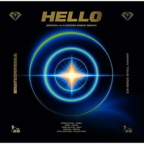 TREASURE JAPAN TOUR 2022-23 〜HELLO〜 SPECIAL in KYOCERA DOME OSAKA(Blu-ray) (2Blu-ray(スマプラ対応)) (初回生産限定版)TREASUREトレジャー とれじゃー　発売日 : 2023年12月06日　種別 : BD　JAN : 4988064972067　商品番号 : AVXY-97206【収録内容】BD:11.OPENING VCR2.JIKJIN -JP Ver.-3.BOY -JP Ver.-4.I LOVE YOU -JP Ver.-5.VCR 16.GOING CRAZY7.COME TO ME8.B.L.T(BLING LIKE THIS)9.MC 110.SLOWMOTION11.IT'S OKAY12.VCR 213.HELLO -JP Ver.‐14.CLAP!15.MC 216.DARARI17.オレンジ18.HOLD IT IN19.MC 320.ありがとう21.VolKno22.BAND JAM23.MMM(Rock Ver.) -JP Ver.‐24.RHYTHM TA(REMIX)(Rock Ver.)25.BANG BANG BANG26.MC 427.U28.MY TREASURE -JP Ver.‐29.Here I Stand(ENCORE)30.病(ENCORE)31.BEAUTIFUL(ENCORE)32.MC 5(ENCORE)33.DARARI(ROCK REMIX)(ENCORE)34.HELLO -JP Ver.‐(ENCORE)35.GOING CRAZY(Remix) + B.L.T(BLING LIKE THIS)(Remix) + ORANGE(Remix)(ENCORE)、GOING CRAZY(Remix)、B.L.T(BLING LIKE THIS)(Remix)、ORANGE(Remix)36.EVERYDAY(DOUBLE ENCORE)37.BFF(Best Friend Forever)(DOUBLE ENCORE)38.CLAP!(DOUBLE ENCORE)39.THANK YOU(DOUBLE ENCORE)40.ENDING VCR(DOUBLE ENCORE)BD:21.DOCUMENTARY OF TREASURE JAPAN TOUR 2022-23 〜HELLO〜2.MC ダイジェスト(SPECIAL FEATURES)3.JIKJIN -JP Ver.-(COLLECTION OF BEST MOMENTS)(SPECIAL FEATURES)4.I LOVE YOU -JP Ver.-(COLLECTION OF BEST MOMENTS)(SPECIAL FEATURES)5.HELLO -JP Ver.-(COLLECTION OF BEST MOMENTS)(SPECIAL FEATURES)6.MMM(Rock Ver.) -JP Ver.-(COLLECTION OF BEST MOMENTS)(SPECIAL FEATURES)7.BEAUTIFUL(COLLECTION OF BEST MOMENTS)(SPECIAL FEATURES)