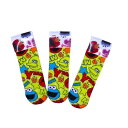 【送料無料】 版権 キッズソックス (セサミストリート)(13-18cm)(3足セット)みっとめるへん社