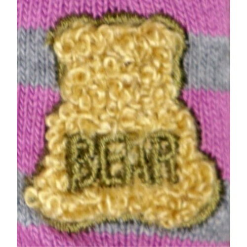 【送料無料】 スニーカーソックス (うしろクマ刺繍) （アソート) (23-25cm)(おまかせ3足セット)みっとめるへん社