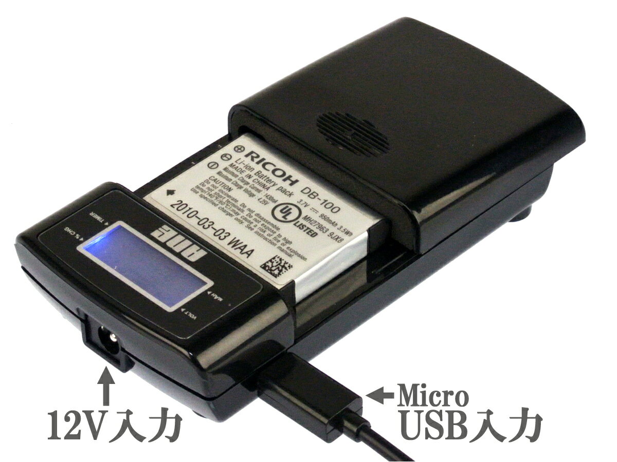 ANE-USB-05 バッテリー充電器 パナソニック Panasonic DMW-BCG10：LUMIX DMC-3D1, DMC-TZ10, DMC-TZ18, DMC-TZ20, DMC-TZ30, DMC-TZ35, DMC-TZ7, DMC-ZX1, DMC-ZX3 3