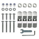 【送料無料】ボルト ナット ブラケットセット 汎用タイプ リアボックス ベースプレート取付セット リ ...