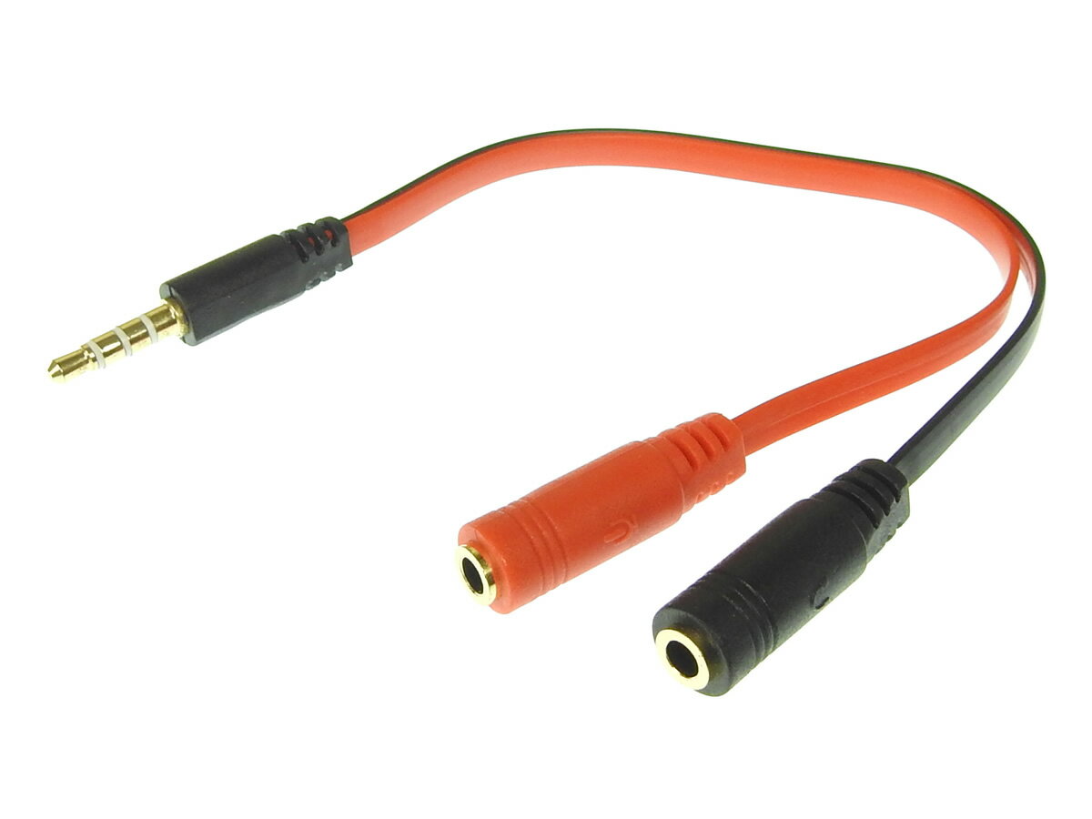 ANE ���ƥ쥪�ߥ˥ץ饰 3.5mm ʬ�������֥� 4�˥��ƥ쥪ü�Ҥ�إåɥۥ�ȥޥ�����ʬ�� �᥹¦ʬ�� CTIA���� iphone/android���б� 4�˥ץ饰-3�˥���å�(�ޥ���,�إåɥۥ�) �ƥ��� ���� ��� [OP18RB]