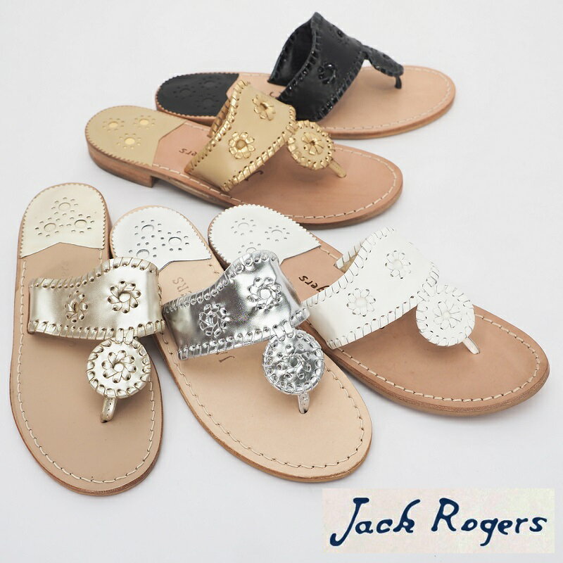 ジャックロジャース サンダル レディース JACK ROGERS ジャックロジャース トングサンダル 1111004FM/HAMPTONS 1101001FM/PALM BEACH 1912SS0017/NANTUCKET | レディース レザーサンダル フラットソール 16SS 17SS 18SS 20SS