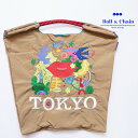 Ball&Chain ボール&チェーン 318002 KISS TOKYO.2 <Mサイズ> キス トーキョー 東京 渋谷 トートバッグ エコバッグ ショッピングバッグ ハンドバッグ 刺繍 ギフト ボールチェーン BLUE LABEL ボールアンドチェーン | バッグ 定番