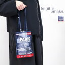 BRIGITTE TANAKA ブリジットタナカ BT.MO.1024 PLAN PARIS BIG ガイドブック ミニトートバッグ サコッシュ ポシェット パリ オーガンジー刺繍トートバッグ エコバッグ ショッピングバッグ ハンドバッグ ギフト(4)