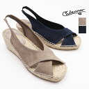 【apt別注】CALZANOR カルザノール 329 VELOUR S/181 クロススウェード ローヒールウェッジソールサンダル ジュートサンダル エスパドリーユ ヒール 本革 スエード | 25SS シューズ 春夏