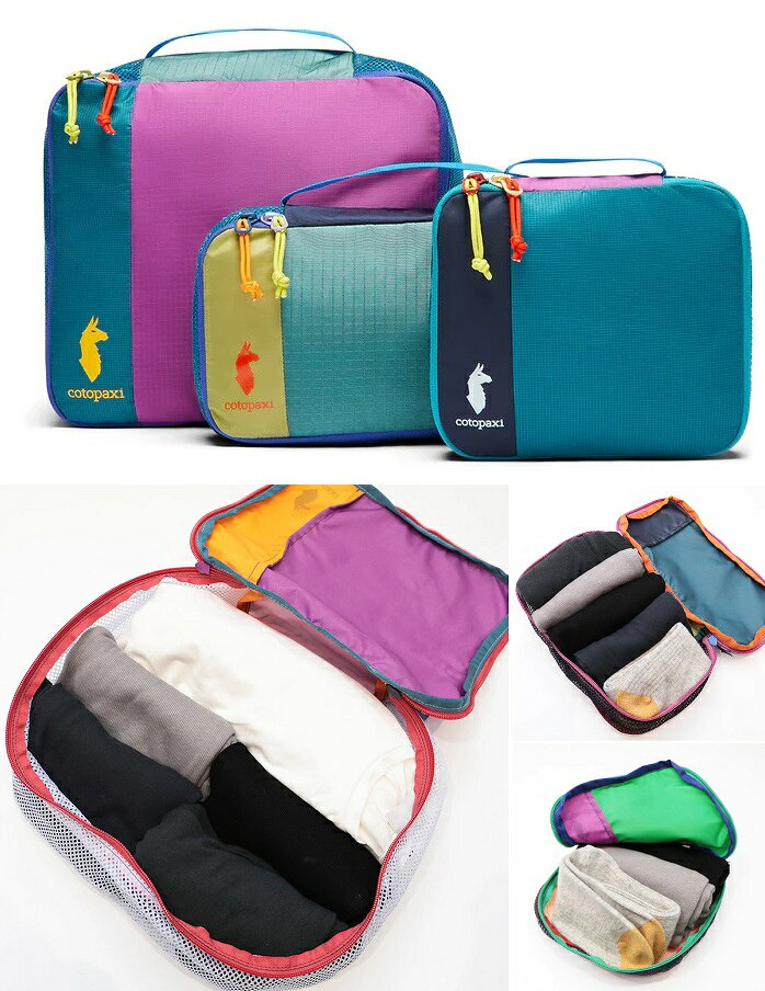 【色が選べる】cotopaxi コトパクシ 4202570035242 CUBO PACKING TRAVEL CUBE 2L,3L,10L DEL DIA トラベルポーチセット デルディア バッグインバッグ 旅行用 パッキングポーチ メッシュ | 定番 バッグ apt-10029714 セレクトショップ・アプト サンプル画像2