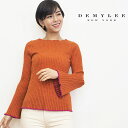 【50%OFF】DEMYLEE デミリー 3010800042 Serenity Top ウール メランジ配色 リブニットプルオーバー | 秋冬トップス セーター 19AW