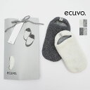 ecuvo, エクボ 226-21/226-22 ニットルームスリッポン ルームソックス ウール レディース リバーシブル 2WAY サスティナブル | 定番 ファッショングッズ 秋冬