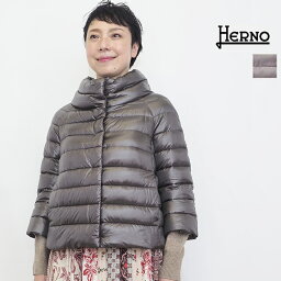 ヘルノ アウター（レディース） 【正規品】HERNO ヘルノ PI0046DIC ビッグシルエットライトダウンジャケット ICONICO | 秋冬 アウター 20AW