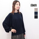 LOWER ローヴァ— LW-05 18G パフスリーブニットプルオーバー ウール100% Jersey Stitch Gathered Sleeve Sweater ローバー | 秋冬 トップス 24AW(4)