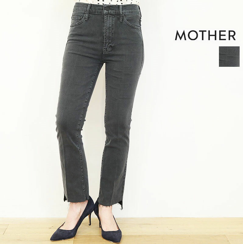 楽天セレクトショップ・アプトMOTHER マザー 1157-413 THE INSIDER CROP STEP FRAY HFK グレー クロップドレイヤーカットデニムパンツ スキニー ストレッチ ジーンズ | 22SS ボトムス 春夏