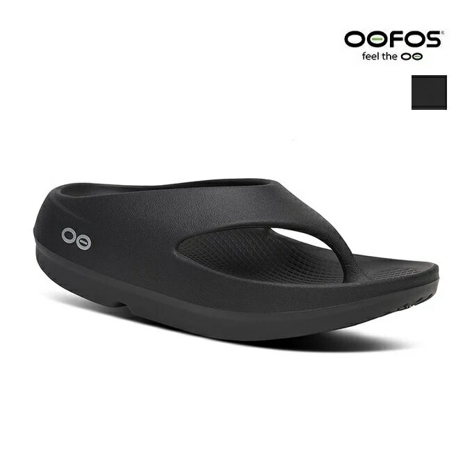 Rakuten - ※セール対象外【送料無料】【国内正規品】OOFOS ウーフォス OOriginal+ ウーオリジナルプラス OOriginal PLUS リカバリーサンダル 厚底 ビーチサンダル トングサンダル ビーサン レディース メンズ ユニセックス BLACK ブラック | シューズ 26SS