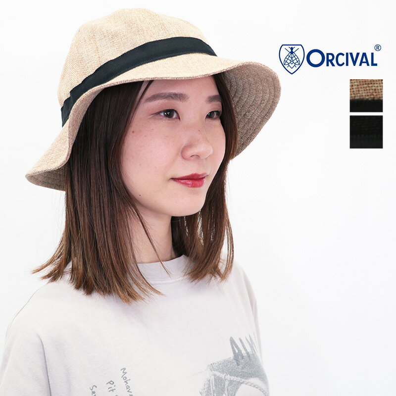Rakuten - ORCIVAL オーシバル OR-H0281 ラフィアライクハット 帽子 ベージュ ブラック 畳める つば広 6PANEL NATURAL HAT | 26SS ファッショングッズ 春夏