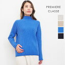 PREMIERE CLASSE プルミエールクラス R20742552 ワイドリブ カシミヤハイネックニットプルオーバー カシミヤ100％ セーター | 22AW トップス 秋冬