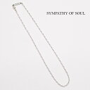 SYMPATHY OF SOUL VpV[Iu\E stC2404S-45 `F[lbNX STYLE Chain-Anchor Necklace Vo[ | ANZT[ 24SS