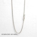 SYMPATHY OF SOUL シンパシーオブソウル stN2301S-40 ツイストチェーンネックレス Twist Chain Necklace シルバー ...