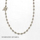 SYMPATHY OF SOUL シンパシーオブソウル stN2305S-40 GUチェーンネックレス トグルネックレス GU Chain T-Bar Neck...