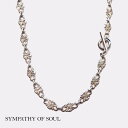 SYMPATHY OF SOUL シンパシーオブソウル stN2403S フラワーチェーンネックレス Flower Chain Necklace シルバー | ...