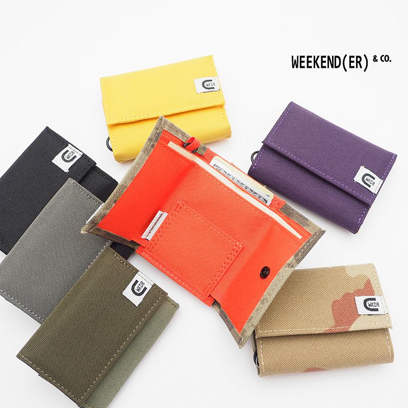 【ネコポス可】WEEKEND(ER) ウィークエンダー coruri Basic/CAMO コルリ ミニウォレット ミニ財布 三つ折り財布 レジャー アウトドア レディース メンズ ユニセックス ギフト | ライフスタイル 春夏 21SS