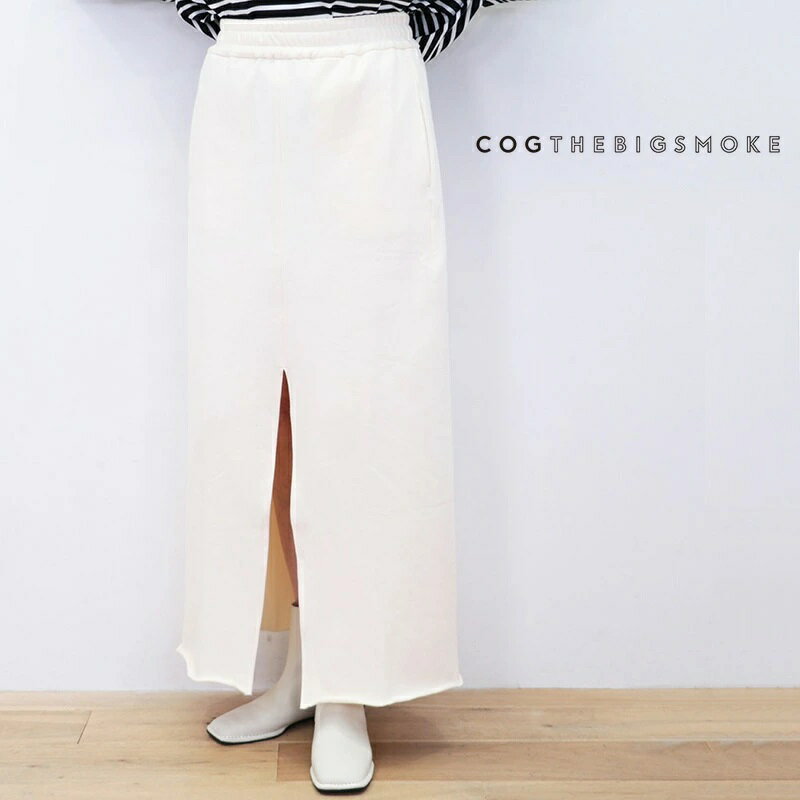 Rakuten - 【訳あり商品】【80％OFF】COG THE BIG SMOKE コグザビッグスモーク 11601-181-1112-1 KATHLEEN FRONT SLIT SKIRT タイトスウェットスカート ペンシルスカート スリット 裏毛 | ボトムス 24AW 秋冬