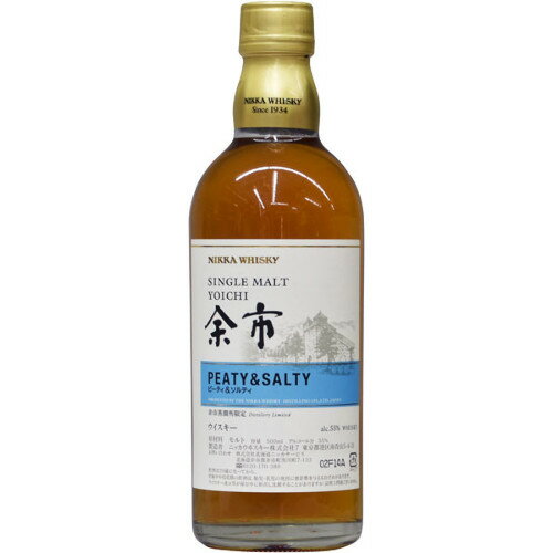 ニッカ シングルモルト 余市 ピーティ&ソルティ 500ml　【ウイスキー　国産ウイスキー】