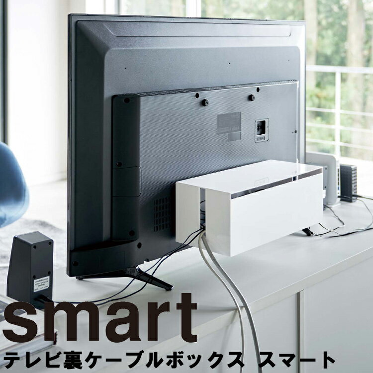 smart テレビ裏ケーブルボックス スマート【テレビ収納 電源タップ】