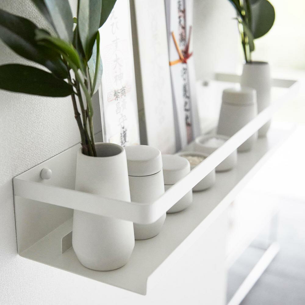 [ 石こうボード壁対応神棚 タワー/ 神具セット ] 山崎実業 タワーシリーズ tower 収納 ホワイト 3654 3655