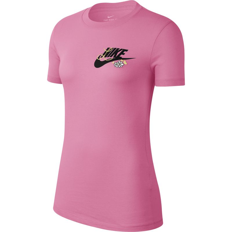 【全品P5倍★11月10日限定】Tシャツ 半袖 レディース ナイキ NIKE W's ノベル-T 3 TEE/スポーツウェア トレーニング ランニング フィットネス ヨガ 女性 クルーネック 半袖シャツ ピンク系 ロゴ トップス/CK4402-693