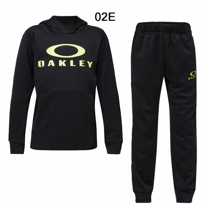 ジュニア スウェット 上下セット キッズ 130-160cm 子供服/オークリー OAKLEY スポーツウェア プルオーバー ロングパンツ セットアップ 運動 上下組 テクニカルフリース 普段使い/FOA401626-FOA401619