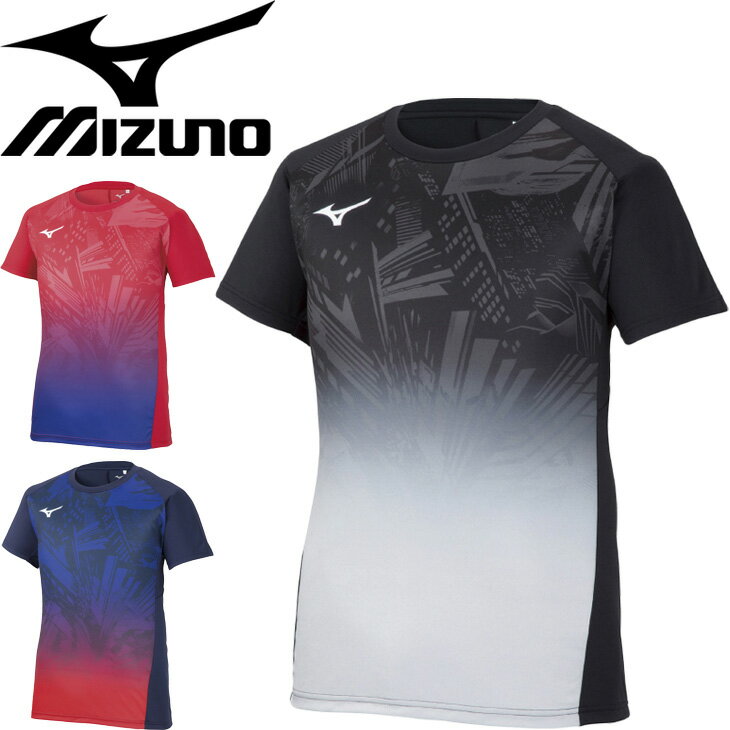 半袖 プラクティス Tシャツ メンズ レディース ミズノ mizuno バレーボール スポーツウェア 全日本着用モデル 昇華 クルーネック 半袖シャツ トップス/V2MA0587