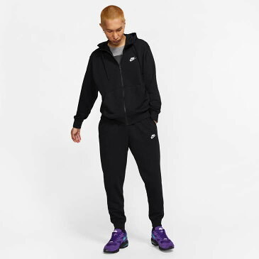 【全品P5倍★8月25日】スウェット 上下セット メンズ/ナイキ NIKE クラブ フレンチテリー フルジップフーディ ジョガーパンツ/スポーツウェア スエット セットアップ ブラック 黒 上下組 男性 普段使い/BV2649-BV2680-010