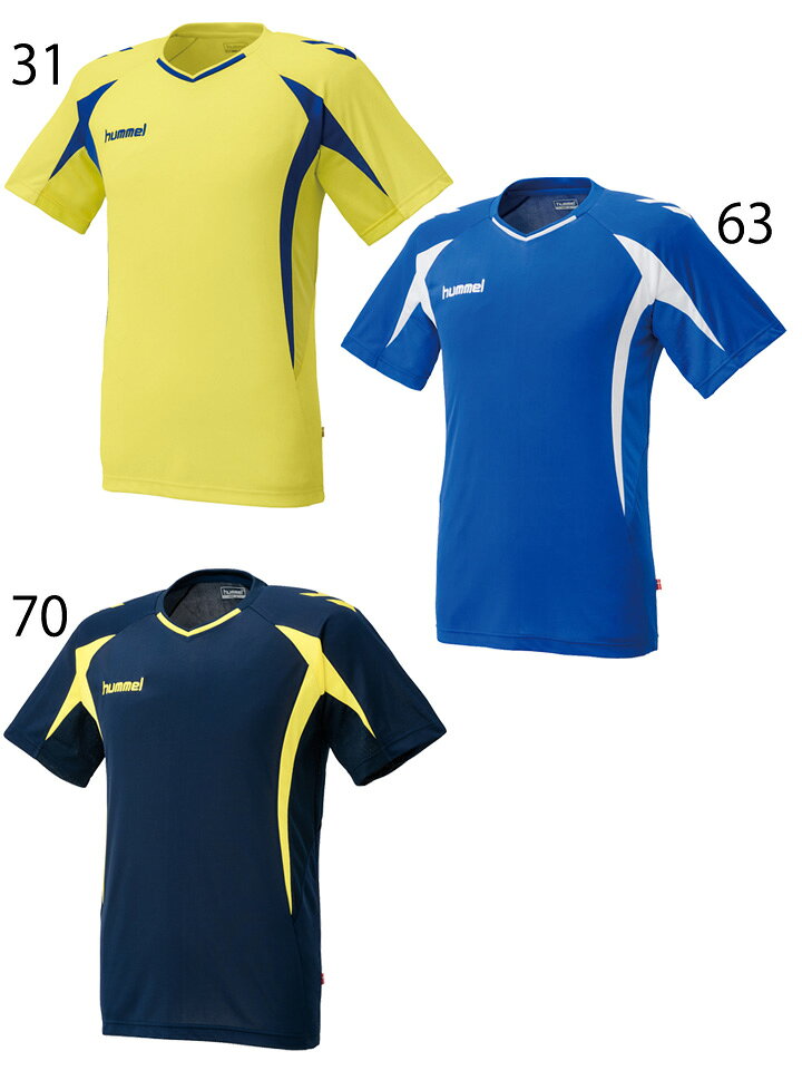 ヒュンメル Hummel 半袖 プラクティスシャツ ジュニア Tシャツ キッズウェア サッカー フットボール 120-160cm キッズウェア トレーニング プラシャツ チームウェア 部活 練習着/HJP1124【取寄せ】ネット通販 サッカー 用品 セール