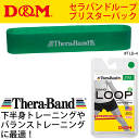 セラバンドループ　ブリスターパック/D&M ディー＆エム/グリーン 緑 1個入 下半身トレーニング 体幹　メンズ レディース バンドループタイプ ＃TLB-3【取寄】