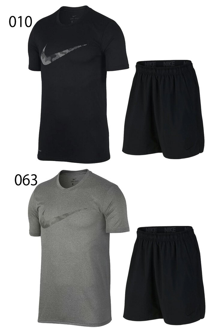 半袖 Tシャツ ハーフパンツ 2点セット メンズ /ナイキ NIKE トレーニングウェア 男性 ランニング フィットネス ジム 上下組 スポーツウェア/890171-833272