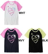 ルコックジュニア半袖シャツ女の子lecoqsportif/QMJNJA03