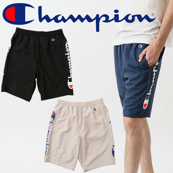 チャンピオン ハーフパンツ メンズ チャンピオン Champion C VAPOR トレーニングパンツ スポーツウェア ショートパンツ 吸汗速乾 ロゴ 男性用 カジュアル 短パン ボトムス/C3-PS516