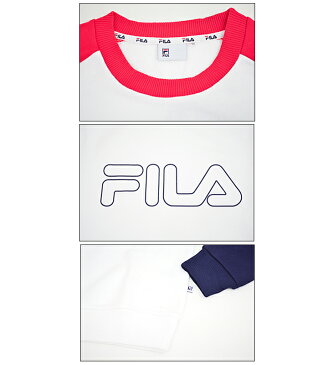 【全品P5倍★24時間限定★6月14日(日)0時〜】スウェットシャツ 長袖 トレーナー レディース フィラ FILA クルーネック スエット ロゴ 女性 スポーツ カジュアル トップス スポカジ/FL3365