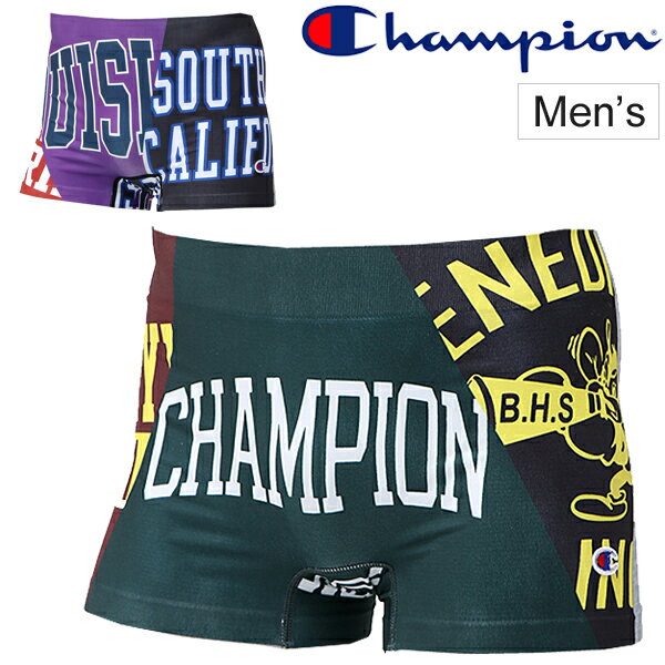ボクサーブリーフ 下着 メンズ チャンピオン champion アンダーウェア 男性 前閉じ ボクサーパンツ 総柄 紳士用 パンツ CM6-Q104【返品不可のサムネイル