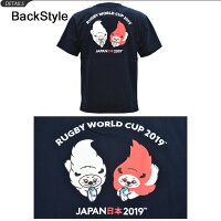 Tシャツ半袖メンズラグビーワールドカップラガーシャツカンタベリーcanterburyREN-GTEEレンジーRWCJAPAN公式マスコット/スポーツウェア男性用半袖シャツ応援グッズプリントTスポーツカジュアル紳士服日本大会トップスネイビー/VWD39451-29