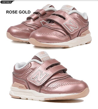 キッズ ベビー シューズ スニーカー 女の子 子供靴 ニューバランス NewBalance IZ997H 12-16.5cm メタリックカラー ベビー靴 インファント カジュアル 女児 幼園児 おでかけ ベルクロ 運動靴 おしゃれ かわいい くつ/IZ997HRS