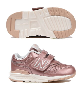 キッズ ベビー シューズ スニーカー 女の子 子供靴 ニューバランス NewBalance IZ997H 12-16.5cm メタリックカラー ベビー靴 インファント カジュアル 女児 幼園児 おでかけ ベルクロ 運動靴 おしゃれ かわいい くつ/IZ997HRS